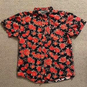 Empyre Short-Sleeve Button Down Shirt Size Large